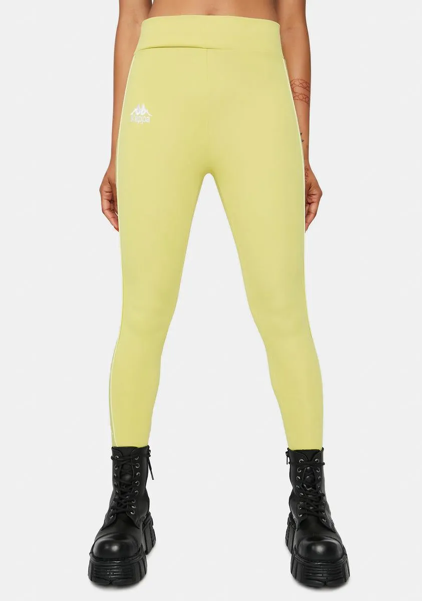 Yellow Lime 222 Banda Bartes Sport Leggings sold by Dolls Kill