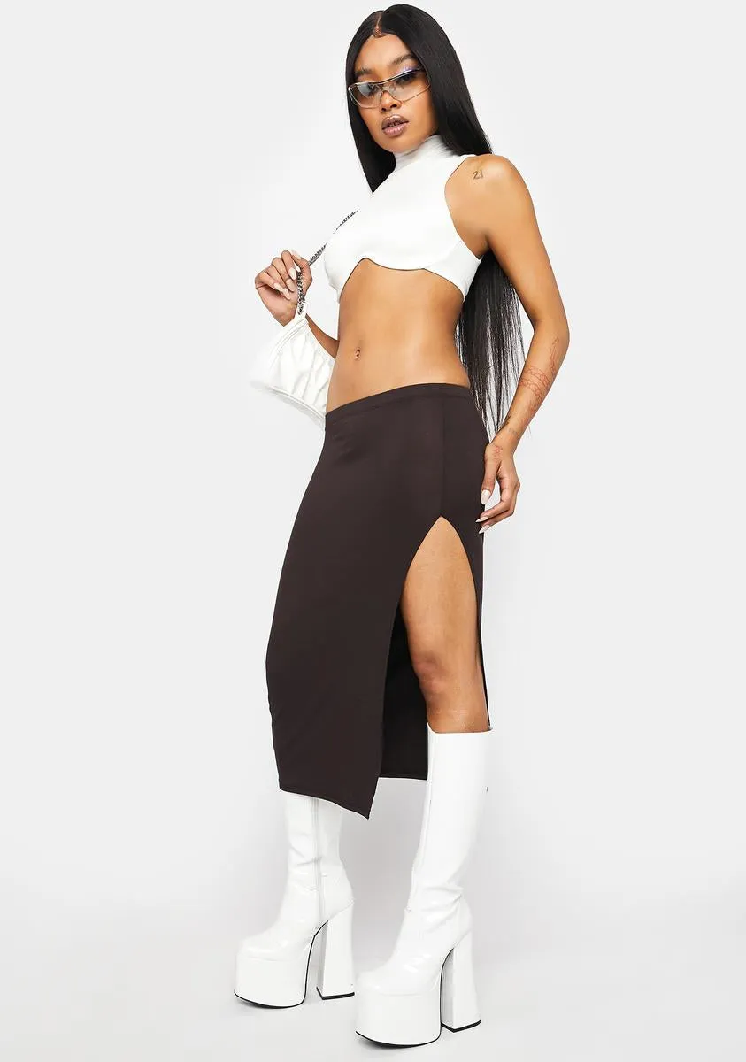 Cocoa Oh So Pretty Midi Skirt sold by Dolls Kill product image thumbnail 2