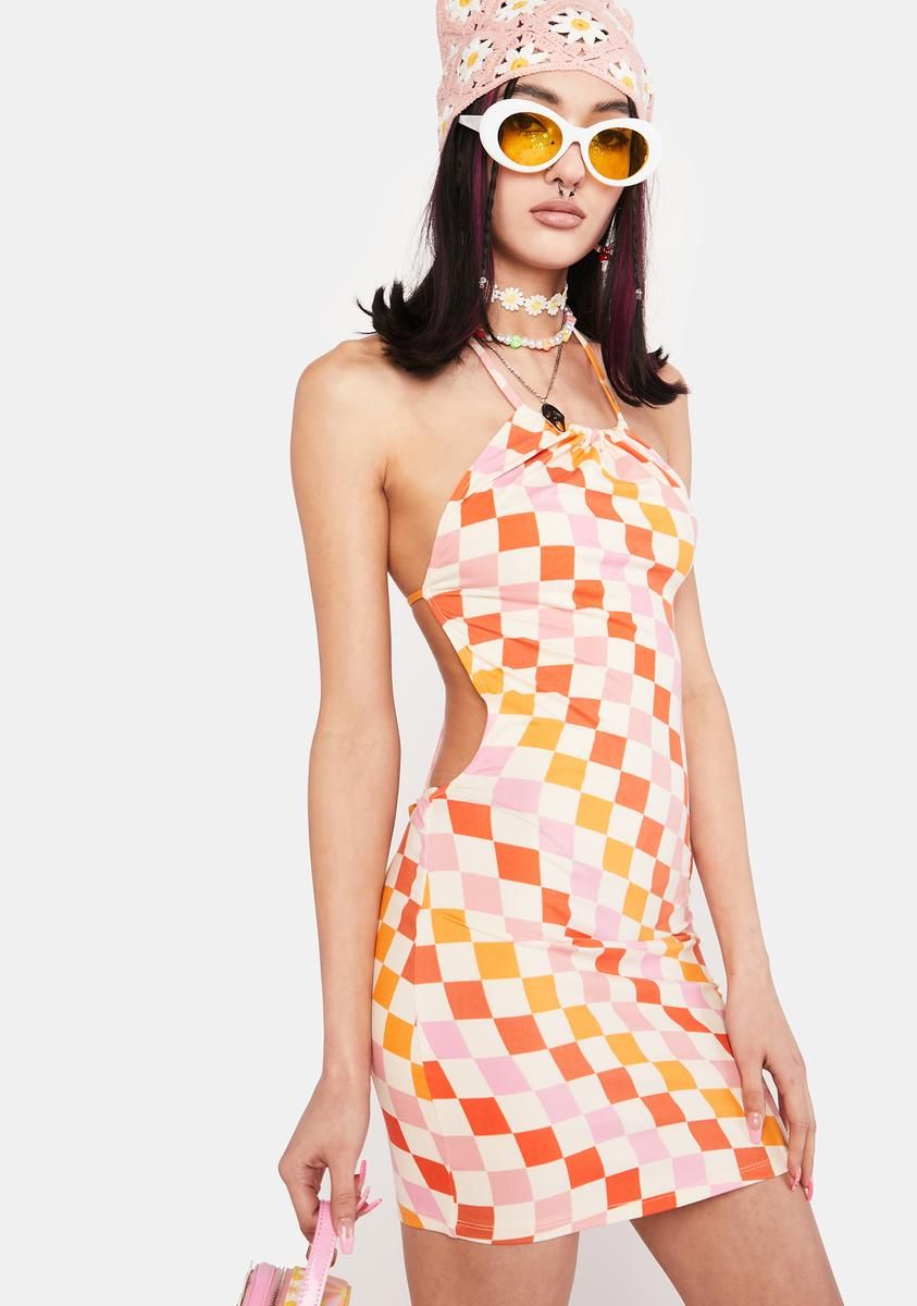 Summer Morning Checkered Mini Dress sold by Dolls Kill product image thumbnail 2
