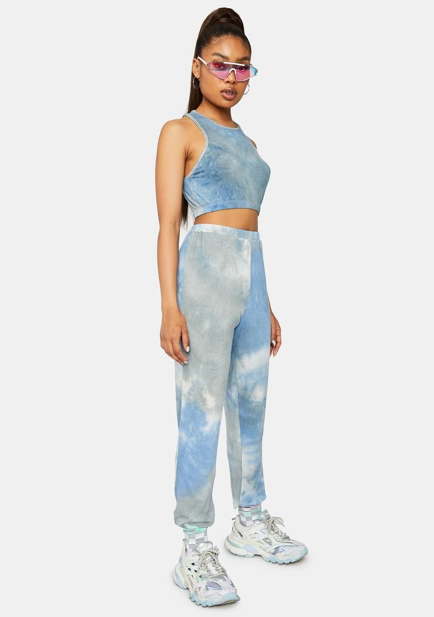 Keep It Chill Tie Dye Joggers Set sold by Dolls Kill product image thumbnail 3