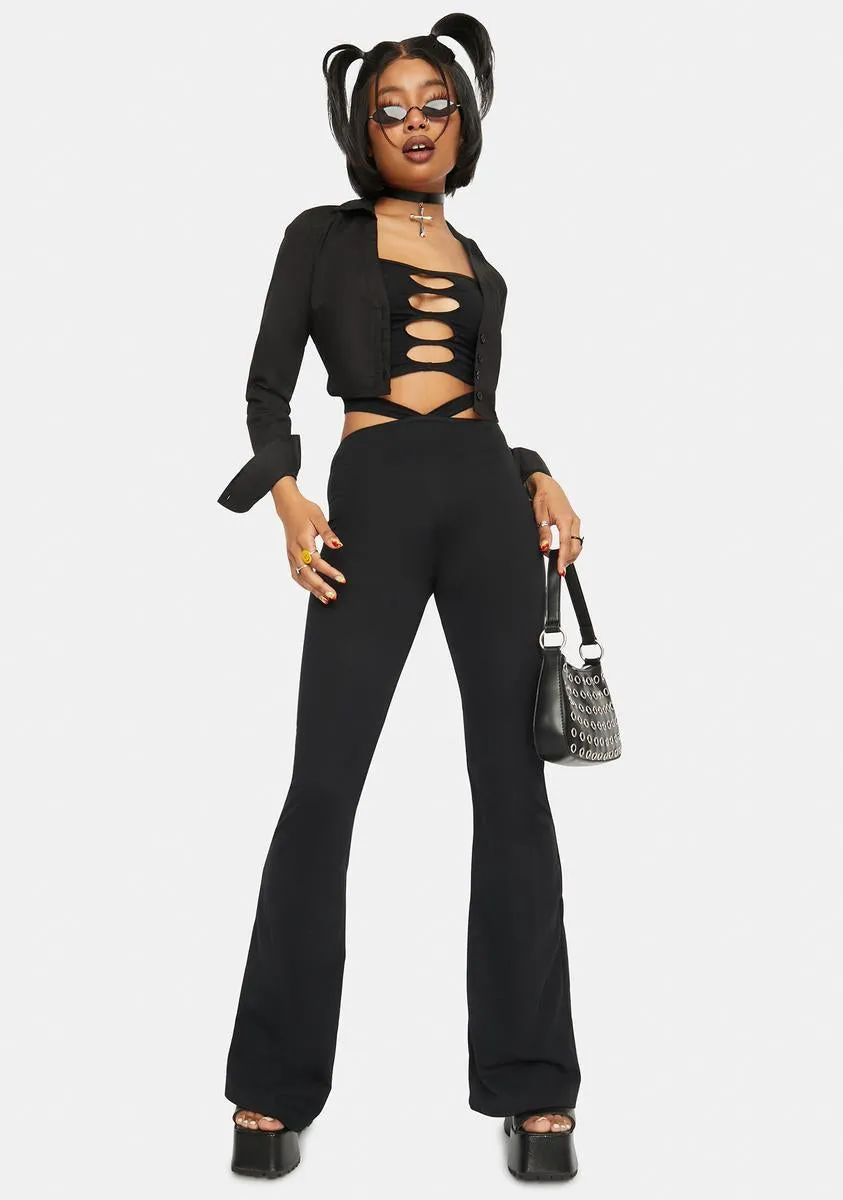 Siari Flare Trousers sold by Dolls Kill product image thumbnail 2