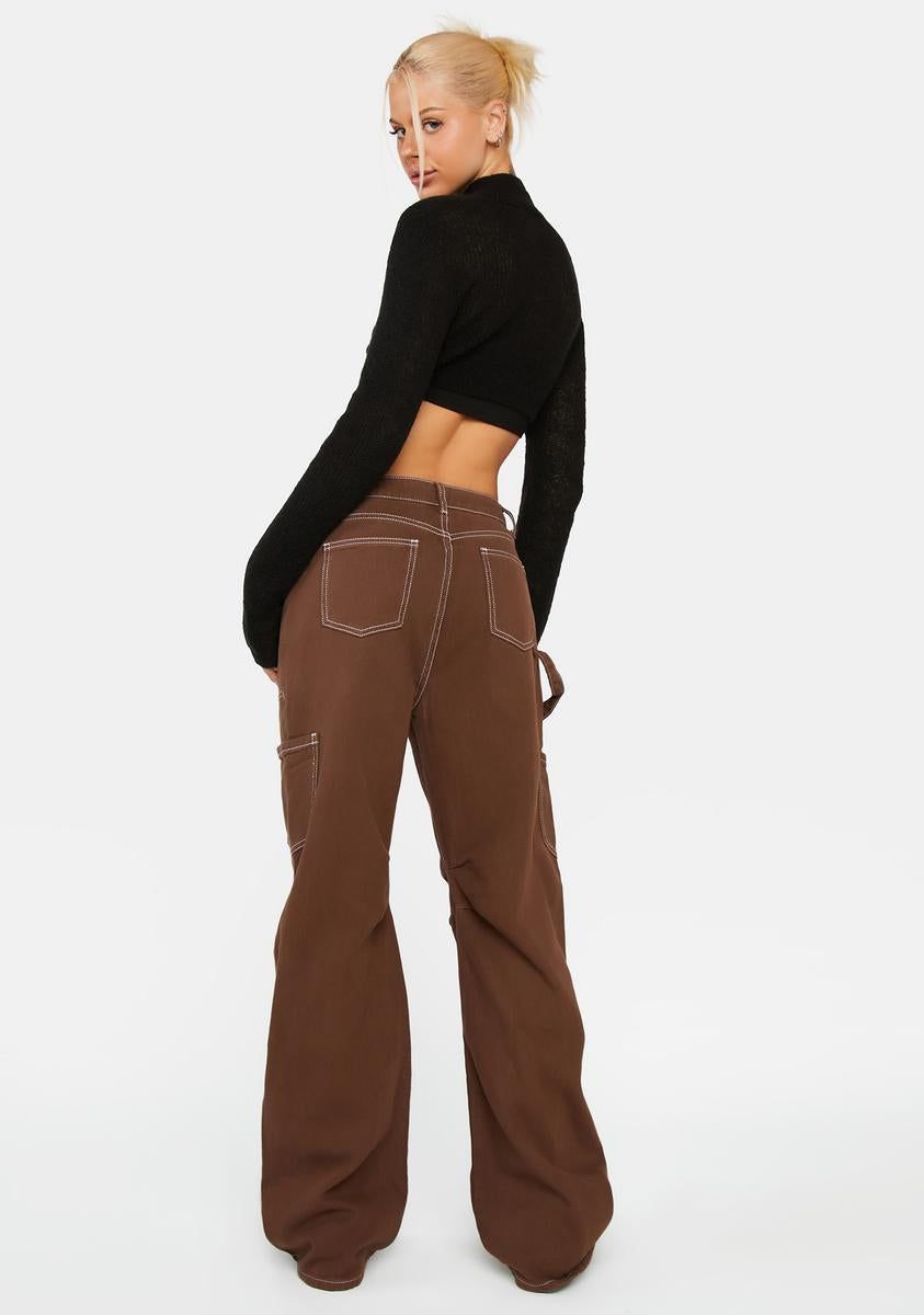 Chocolate Miami Vice Pants sold by Dolls Kill product image thumbnail 4