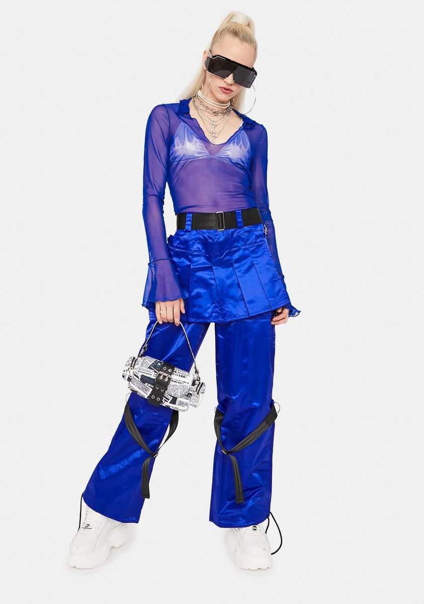 Causin' Chaos Mesh V-Neck Top sold by Dolls Kill product image thumbnail 3