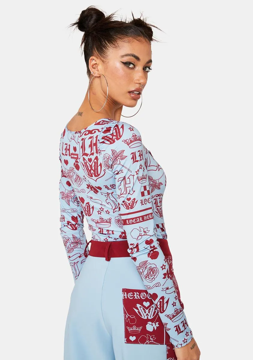 Majesty Long Sleeve Bodysuit sold by Dolls Kill product image thumbnail 4