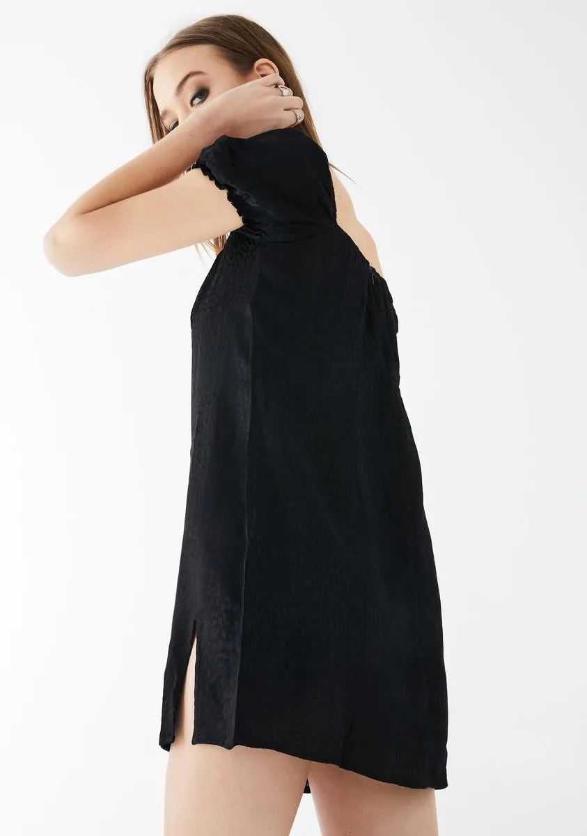 Black Cheetah Lomna Dress sold by Dolls Kill product image thumbnail 4