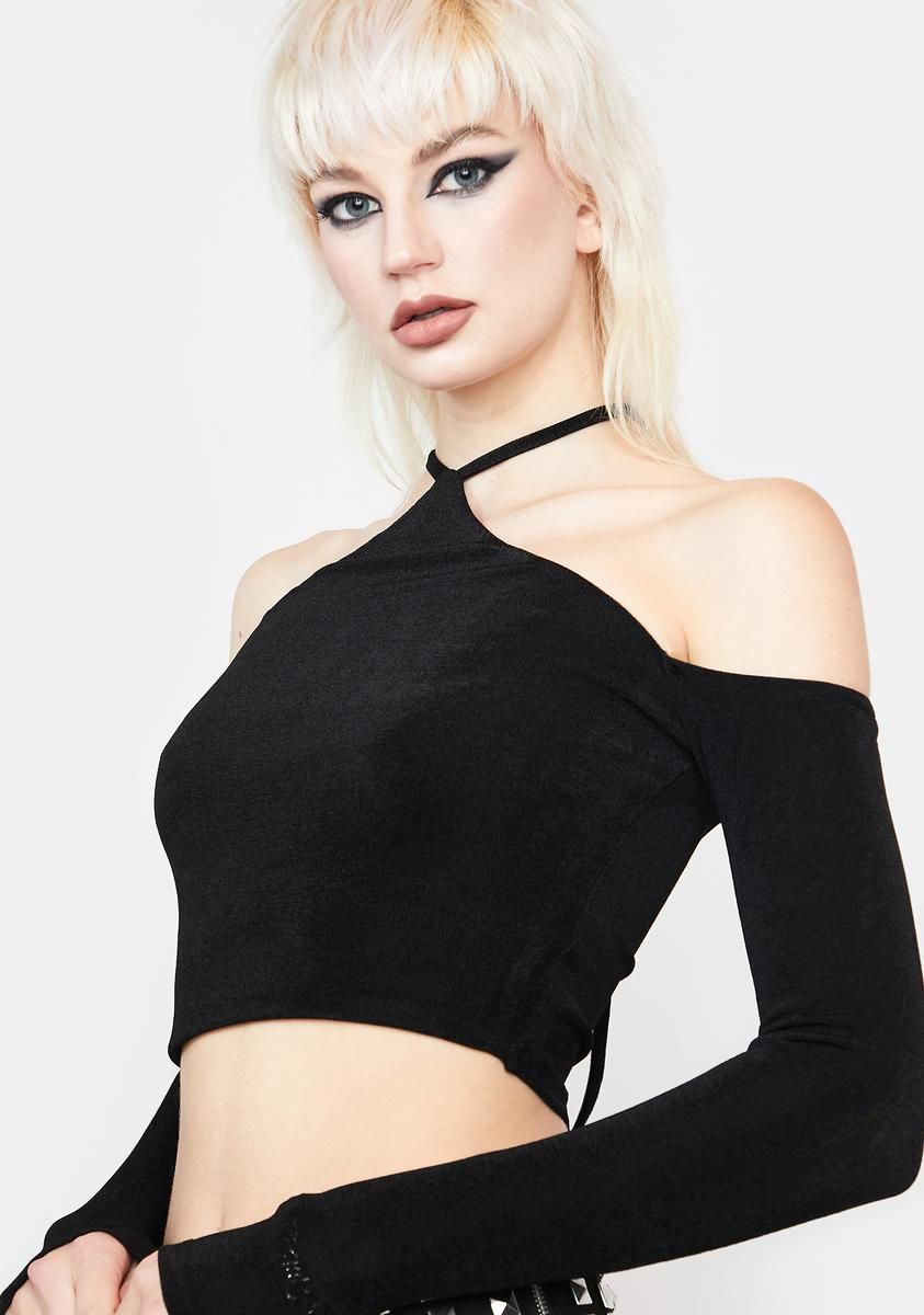 Kiss Me Back Crop Top sold by Dolls Kill