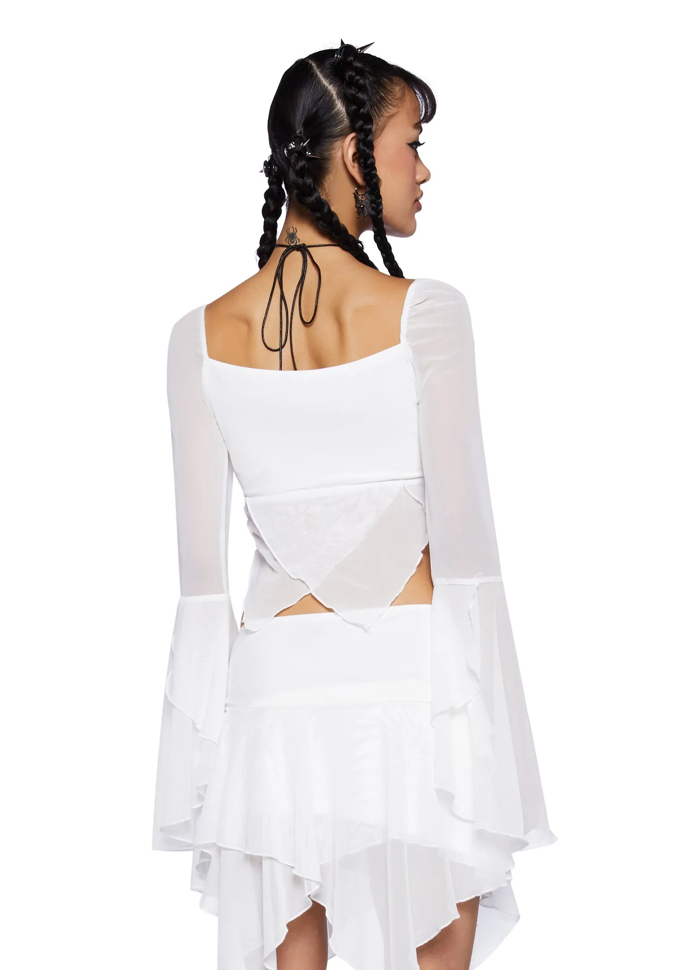 Wild Attraction Mesh Top- Off White sold by Dolls Kill product image thumbnail 4
