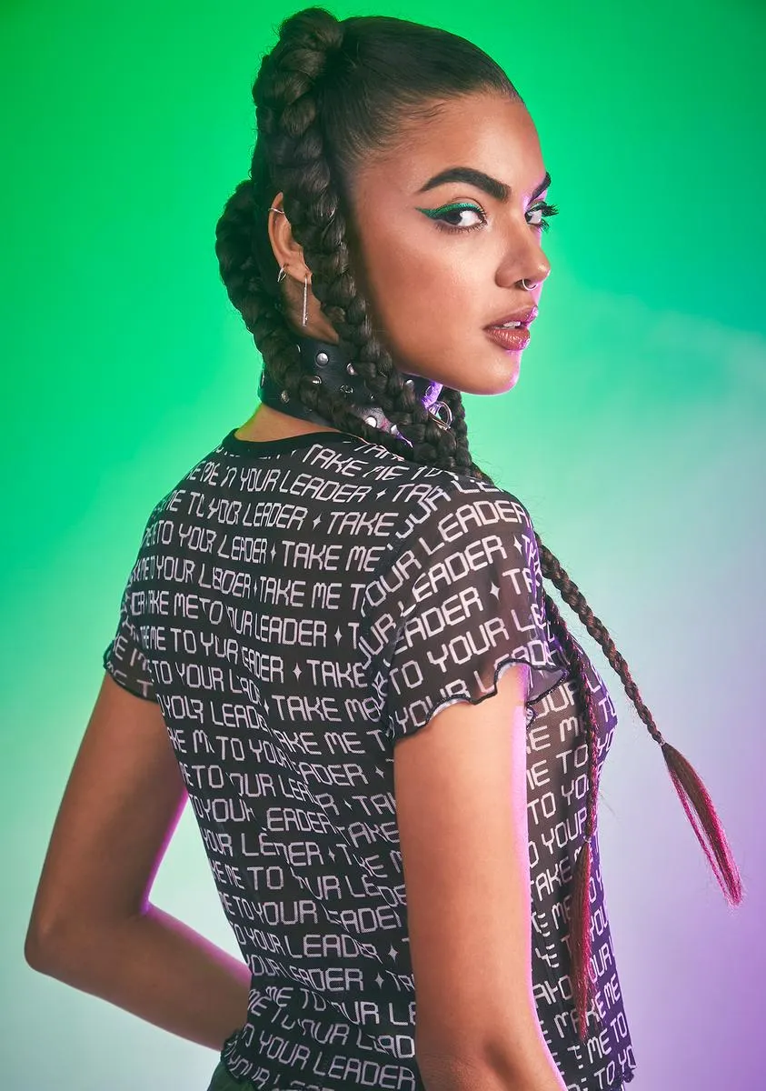 Uncharted Territory Mesh Top sold by Dolls Kill product image thumbnail 4