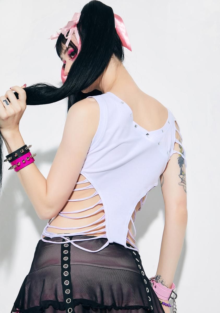 Edge Of Destruction Slashed Tank sold by Dolls Kill product image thumbnail 4