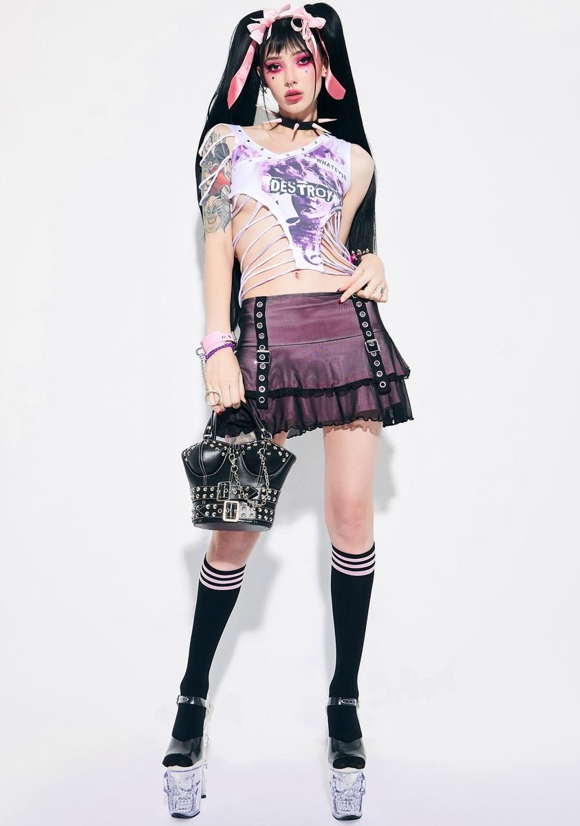 Edge Of Destruction Slashed Tank sold by Dolls Kill product image thumbnail 3