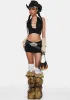Licorice Lust Rush Skirt Set sold by Dolls Kill