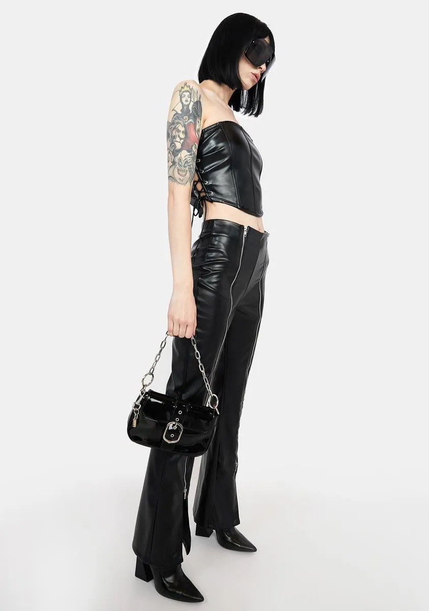 Born Scrappy Zipper Flare Pants sold by Dolls Kill product image thumbnail 3