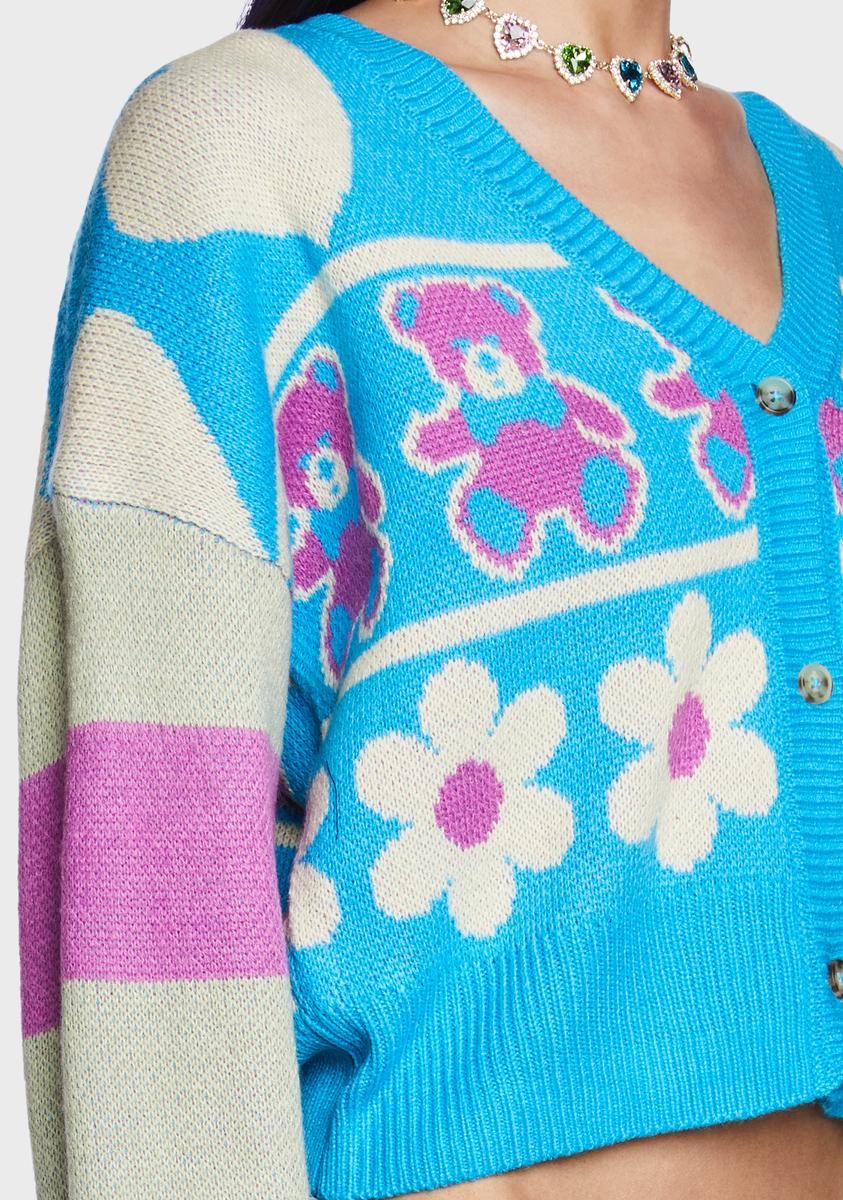 Teddy Bear Picnic Striped Cardigan sold by Dolls Kill product image thumbnail 2