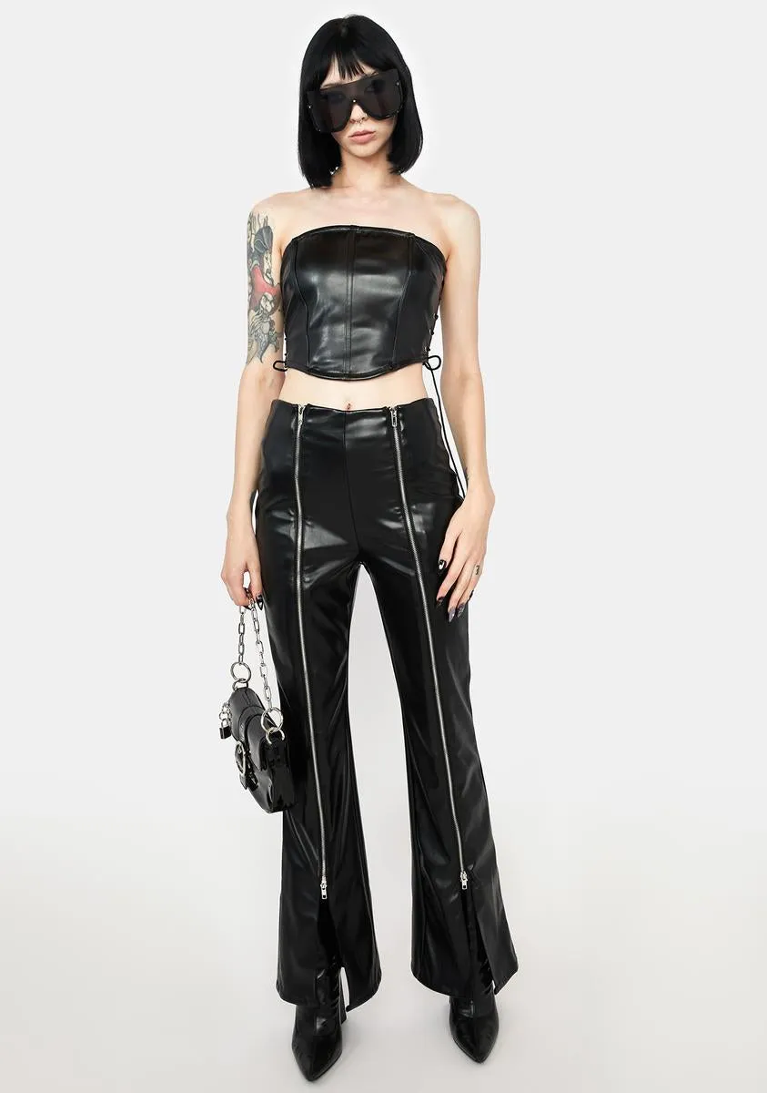 Born Scrappy Zipper Flare Pants sold by Dolls Kill product image thumbnail 2