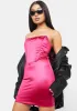 Kiss Heaven Tonight Satin Mini Dress sold by Dolls Kill