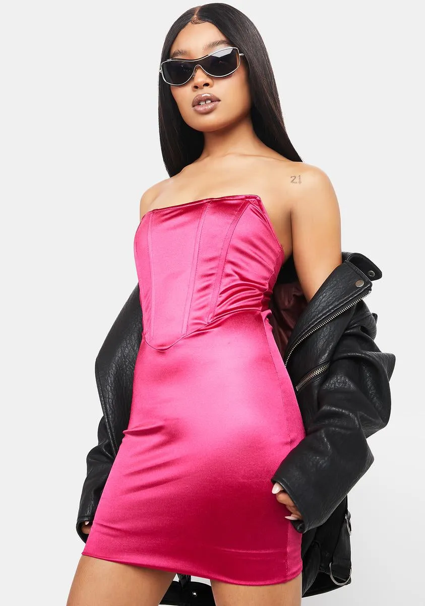 Kiss Heaven Tonight Satin Mini Dress sold by Dolls Kill product image thumbnail 2