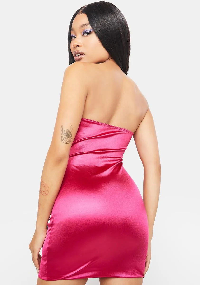 Kiss Heaven Tonight Satin Mini Dress sold by Dolls Kill product image thumbnail 4