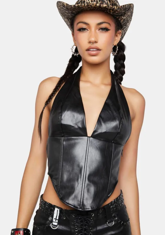 Late Love Gamble Halter Top sold by Dolls Kill