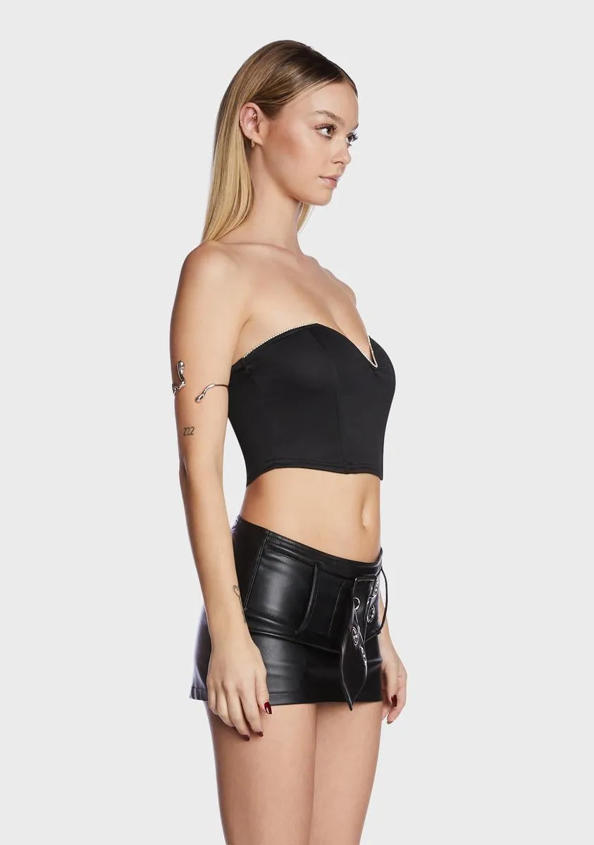 Getting Ready Satin Corset sold by Dolls Kill product image thumbnail 2