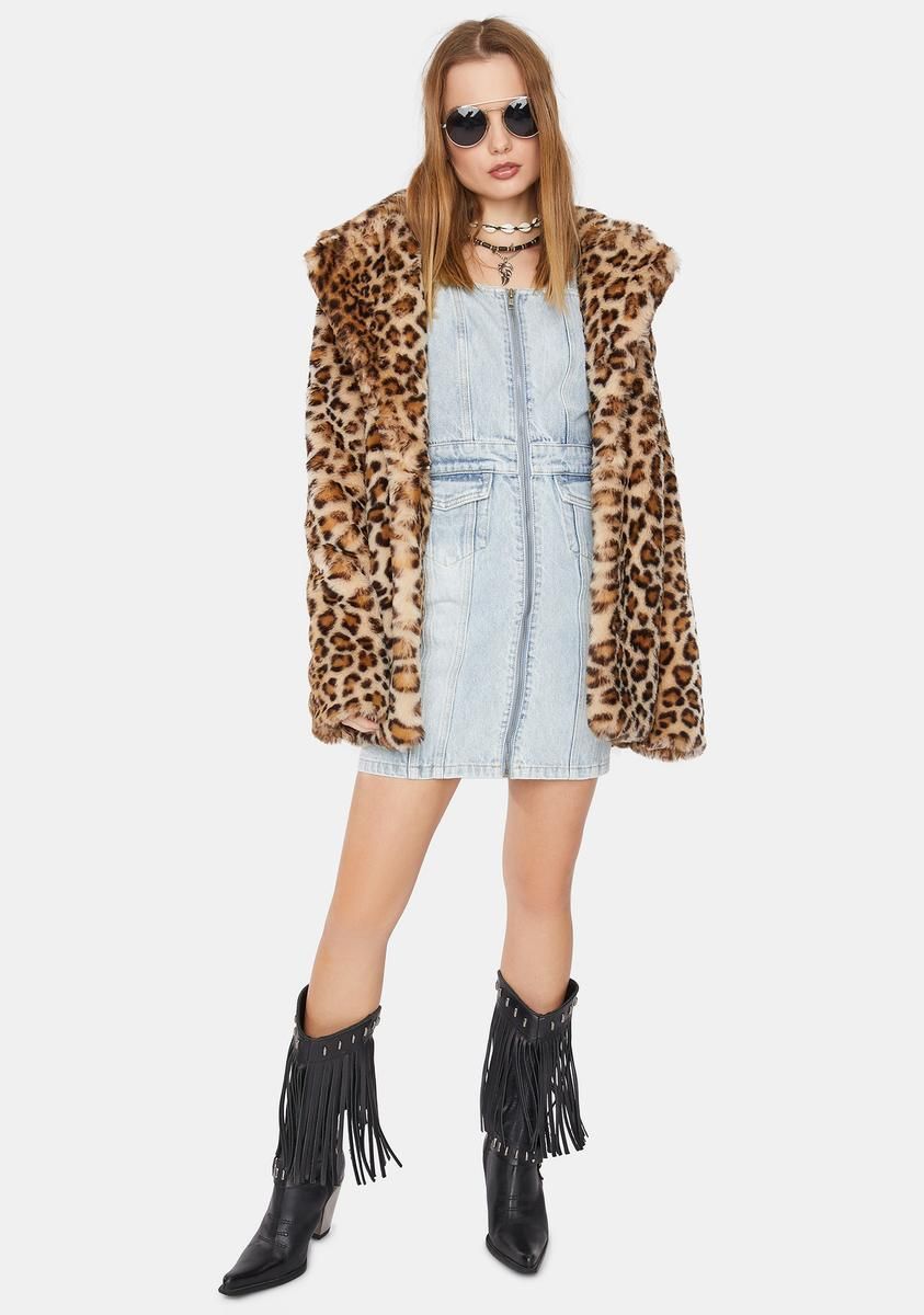 Seemed Pinnie Denim Mini Dress sold by Dolls Kill product image thumbnail 3