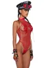 Bad Luck Dragon Fishnet Bodysuit - Red sold by Dolls Kill