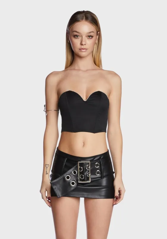 Getting Ready Satin Corset sold by Dolls Kill