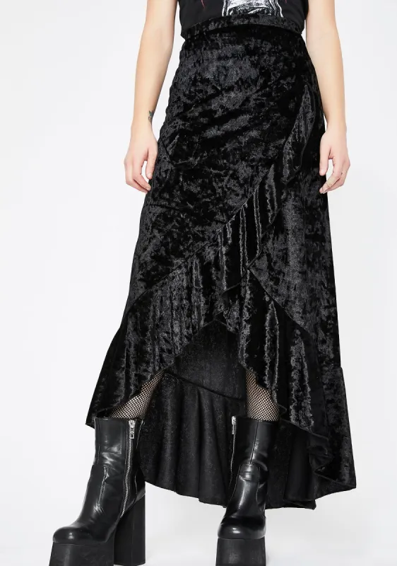 What A Witch Wants Velvet Skirt sold by Dolls Kill