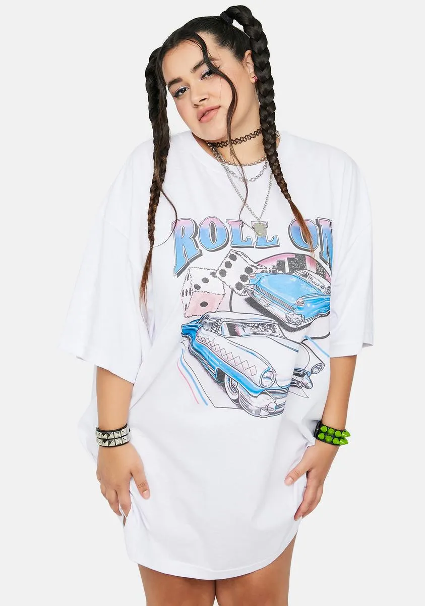 Plus On A Roll Graphic Tee sold by Dolls Kill