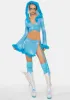 Lyrical Mirage Wrap Skirt sold by Dolls Kill