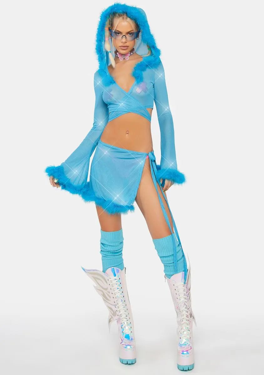 Lyrical Mirage Wrap Skirt sold by Dolls Kill product image thumbnail 3