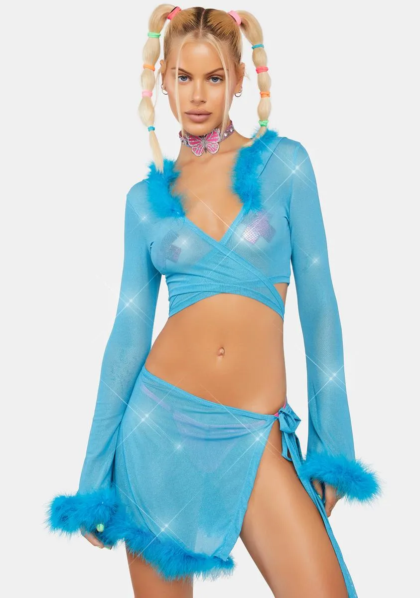 Lyrical Mirage Wrap Skirt sold by Dolls Kill product image thumbnail 2