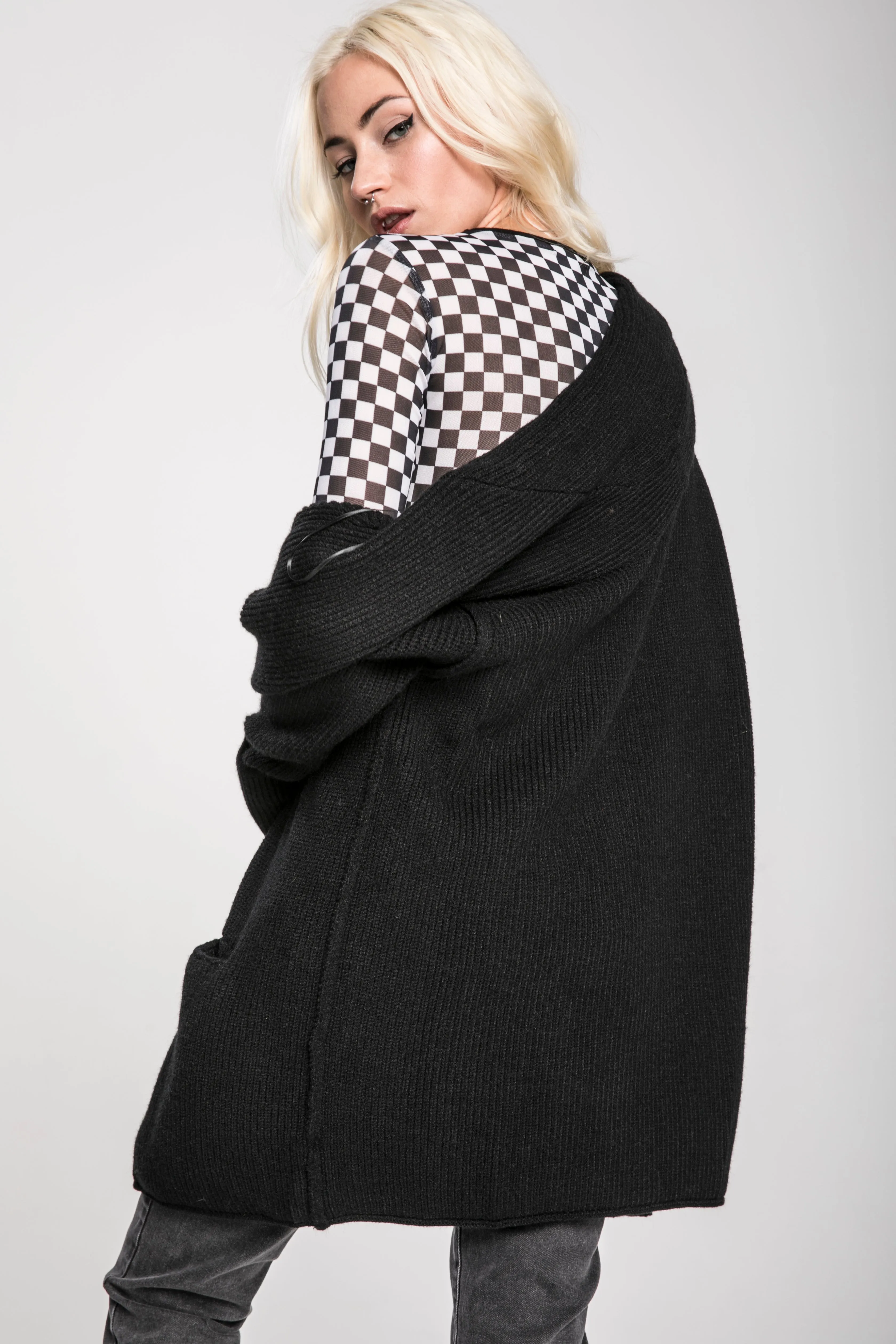 All Set Longline Cardigan sold by Dolls Kill product image thumbnail 4