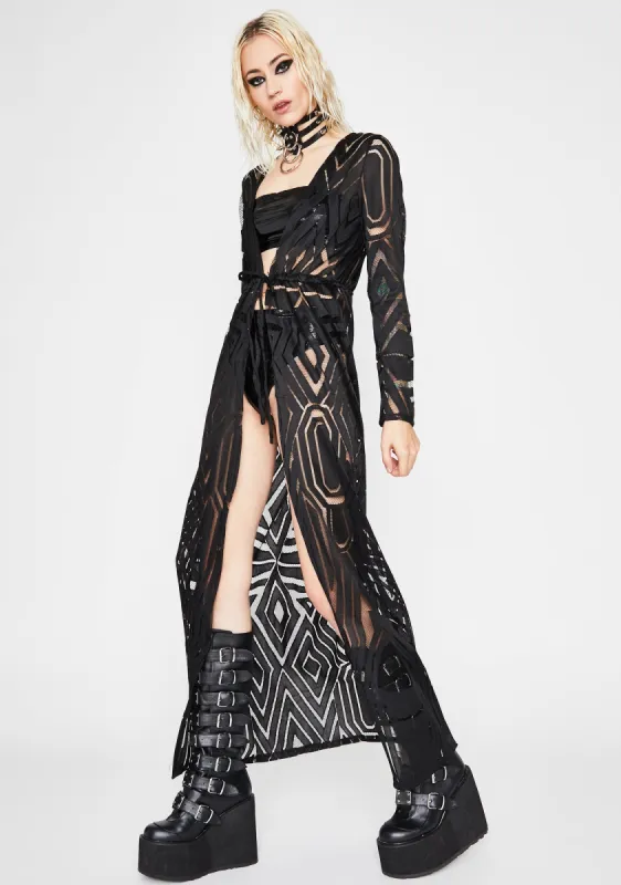 Dark Phoenix Empire Sheer Robe sold by Dolls Kill