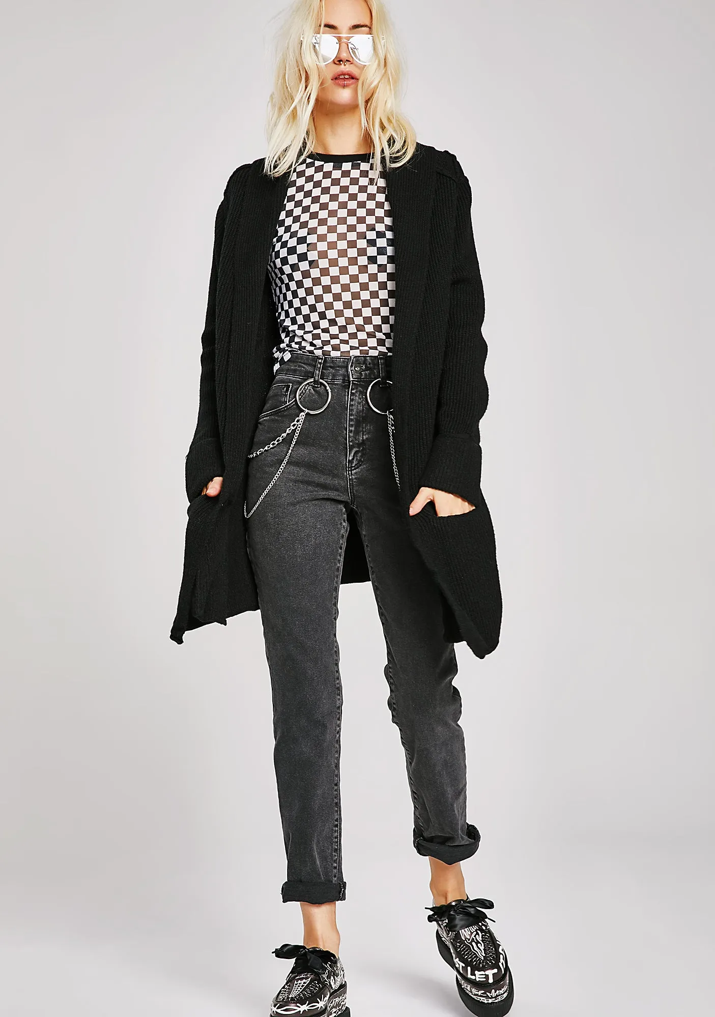 All Set Longline Cardigan sold by Dolls Kill product image thumbnail 3