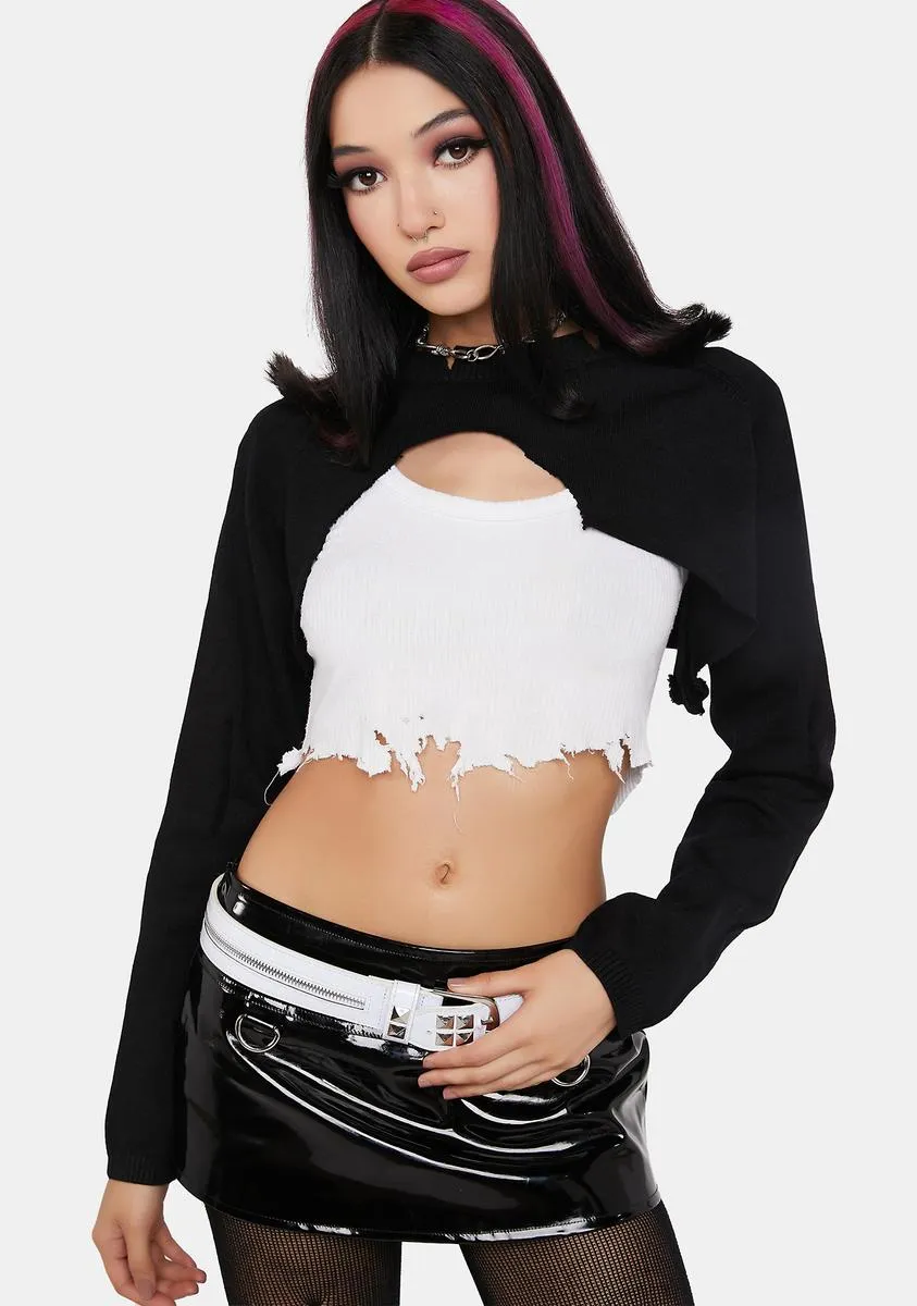 Need You Close Knit Shrug sold by Dolls Kill