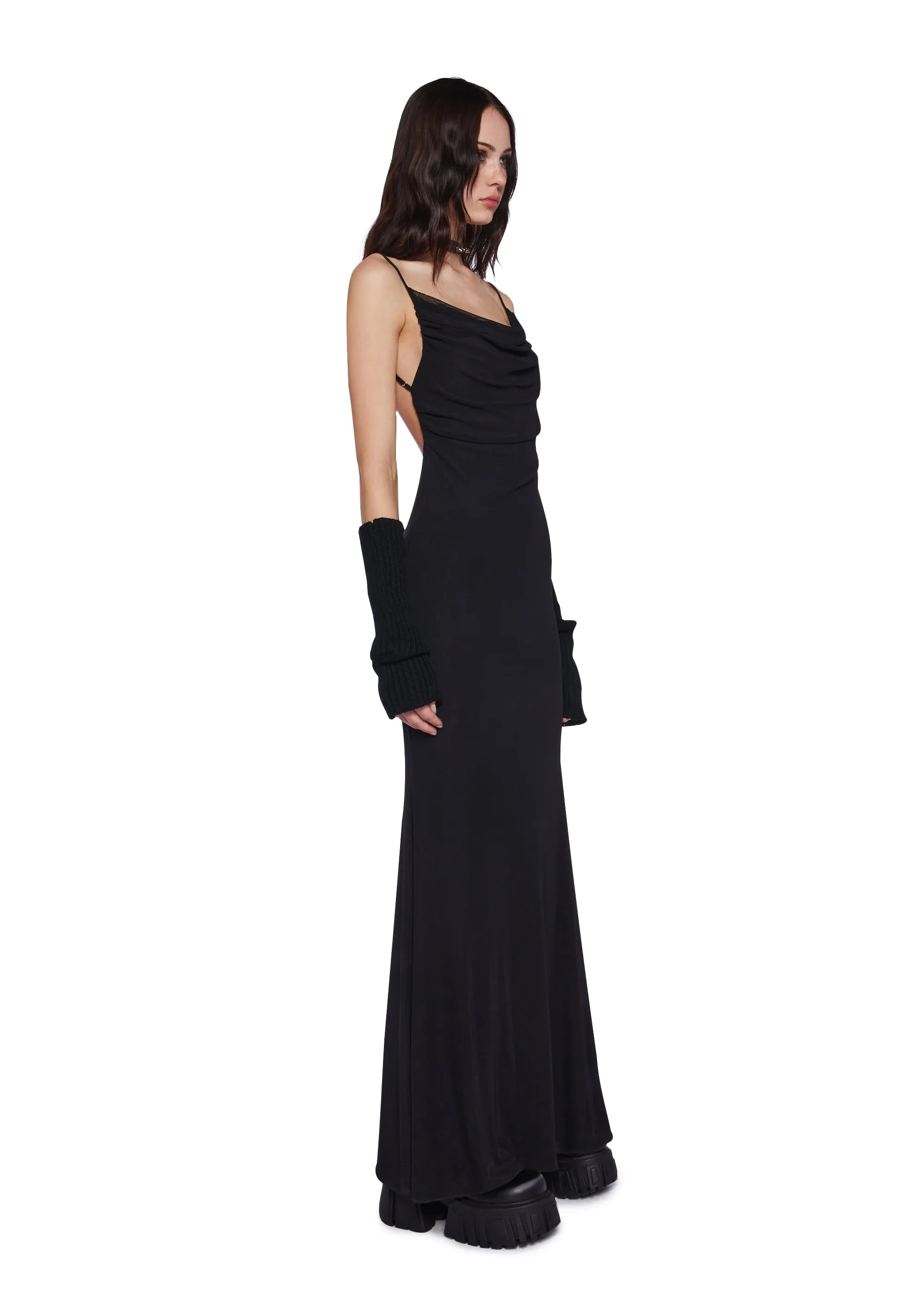 Gaze Of Love Maxi Dress - Black sold by Dolls Kill product image thumbnail 3