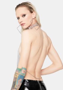 Shot In The Dark Cowl Neck Crop Top sold by Dolls Kill
