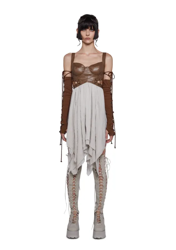 Tempo Handkerchief Corset Dress sold by Dolls Kill