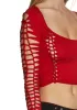 Alternative Spells Long Sleeve Top - Red sold by Dolls Kill