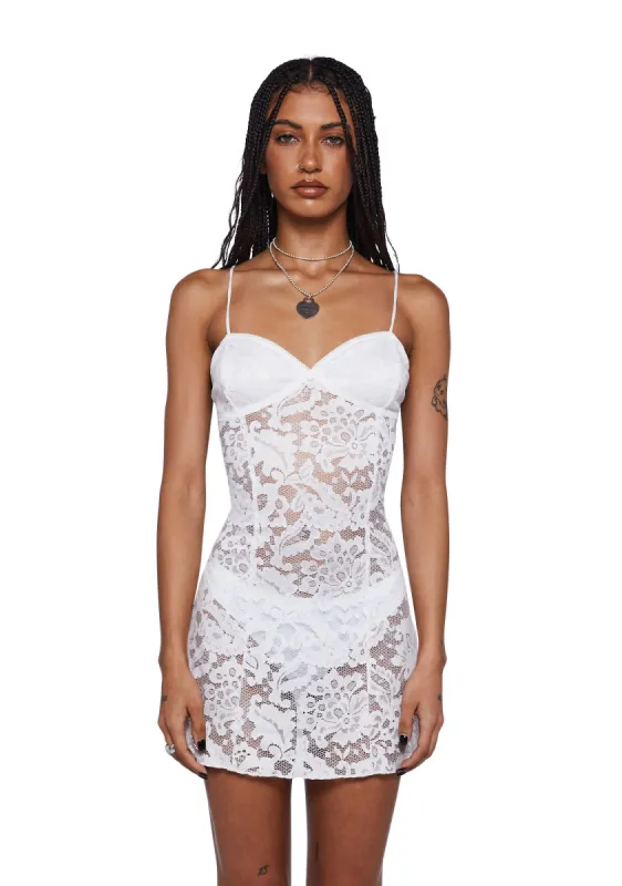 Taliva Lace Mini Dress sold by Dolls Kill