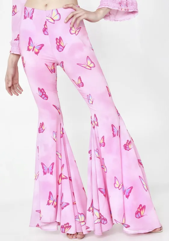 Pampered Pixie Butterfly Flares sold by Dolls Kill
