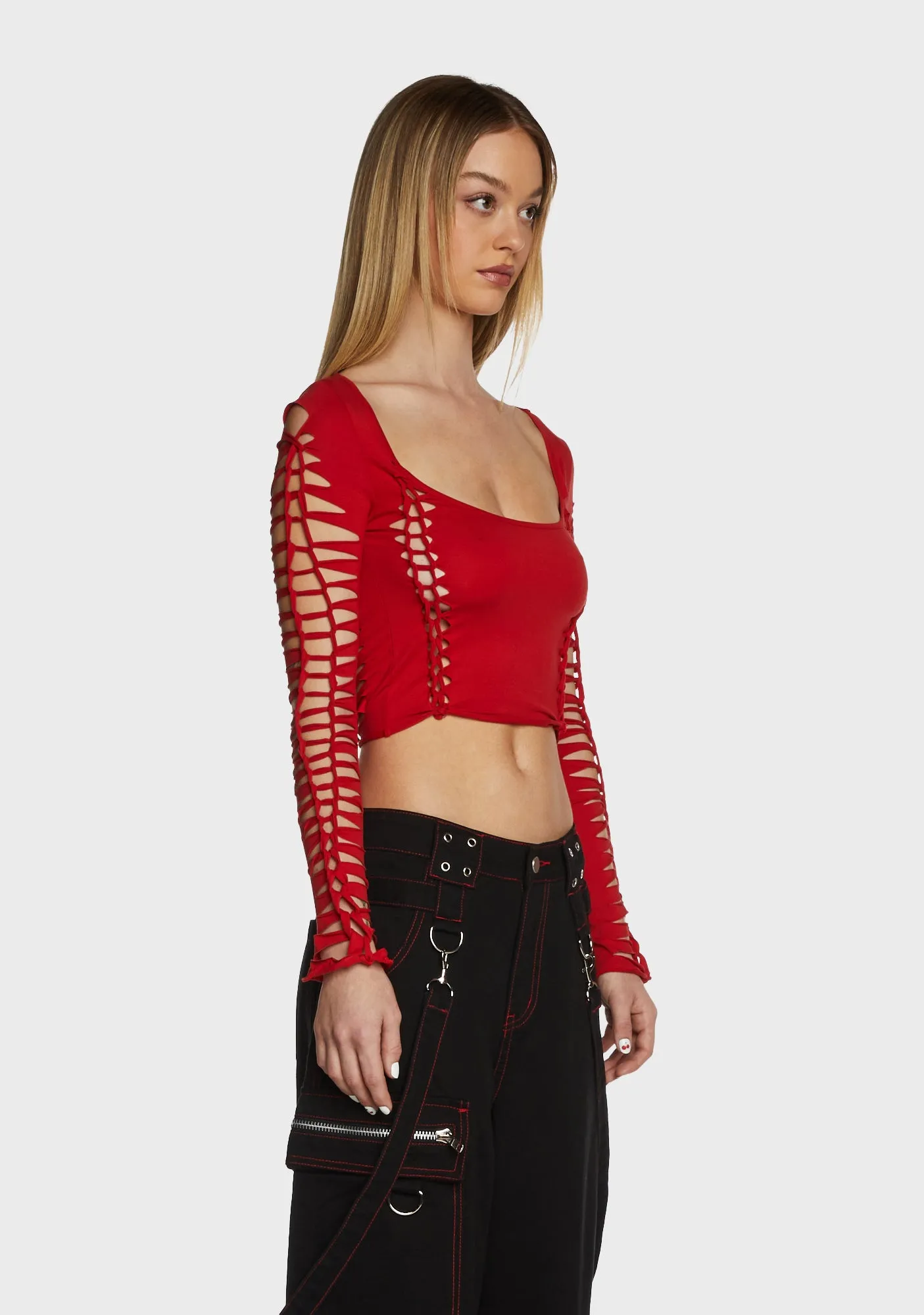 Penelope Gathered Mini Skirt sold by Dolls Kill product image thumbnail 4