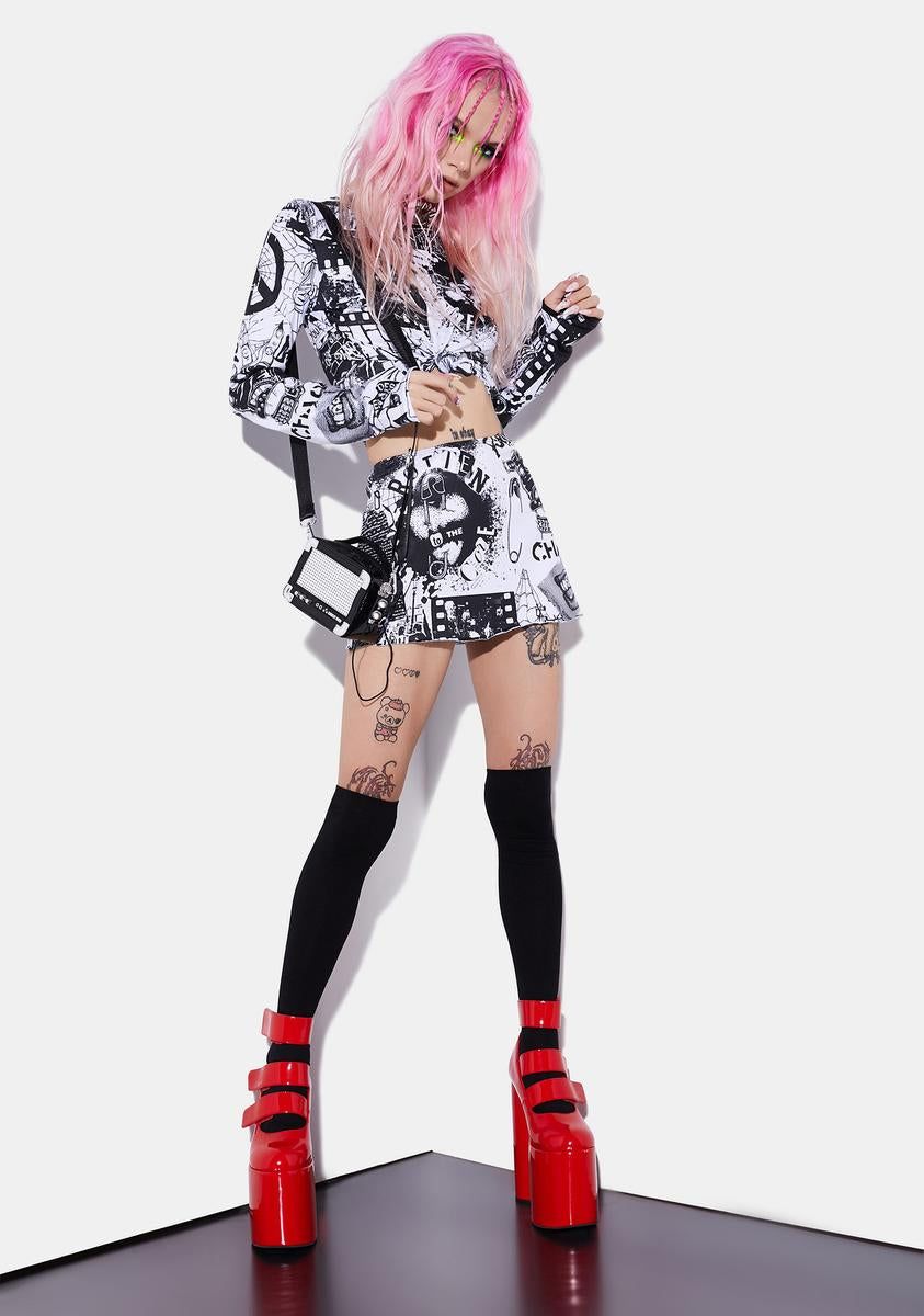 New Rebellion Mini Skirt sold by Dolls Kill product image thumbnail 3