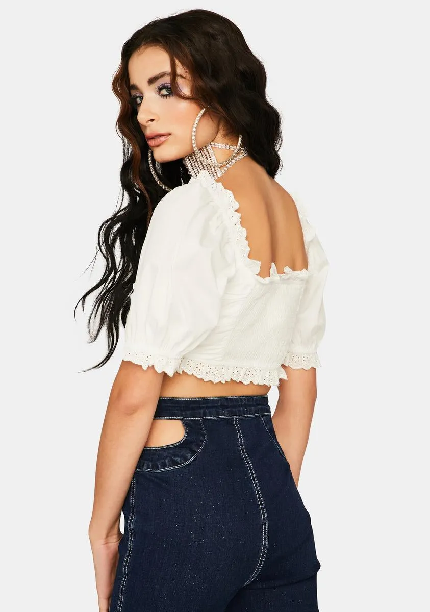 Moving Too Fast Crop Blouse sold by Dolls Kill product image thumbnail 4