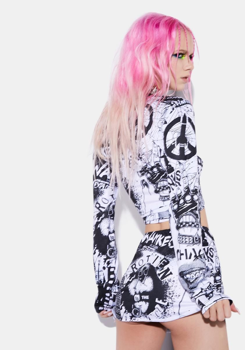 New Rebellion Mini Skirt sold by Dolls Kill product image thumbnail 4