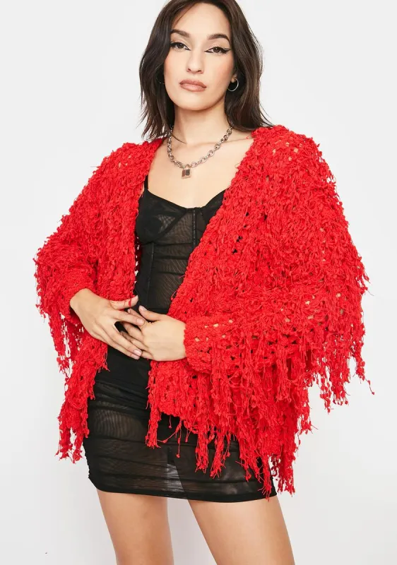 Burn Acknowledge It Crochet Cardigan sold by Dolls Kill