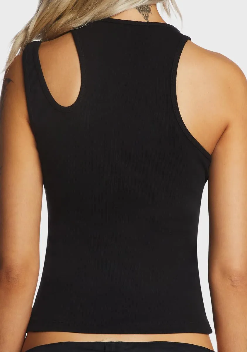 Cut Out Ribbed Tank Top sold by Dolls Kill product image thumbnail 2