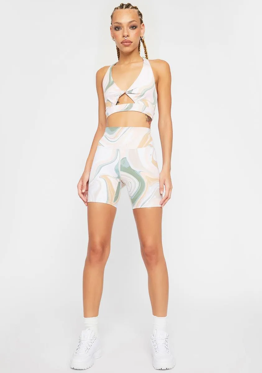 Marble Twist Sports Bra sold by Dolls Kill product image thumbnail 3