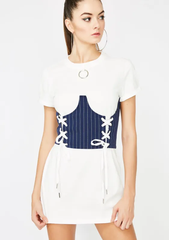 Watch Me Slay Corset Tee sold by Dolls Kill