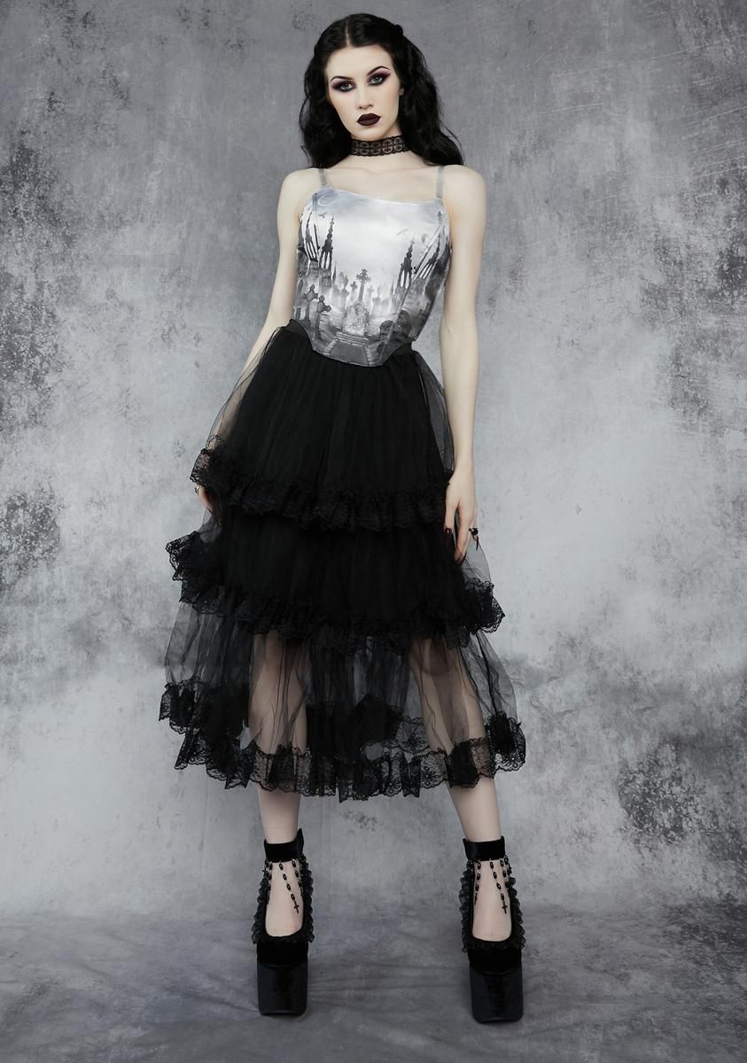 Beyond The Grave Corset Top sold by Dolls Kill product image thumbnail 3